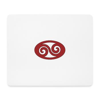 Tribal vague - Tapis de souris (format paysage) - blanc - Devant