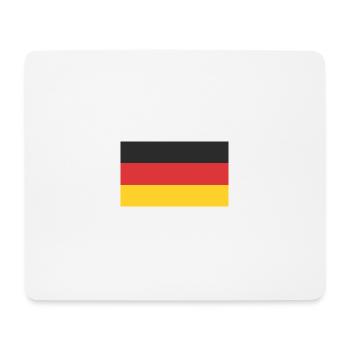 Drapeau de l’Allemagne - Tapis de souris (format paysage) - blanc - Devant
