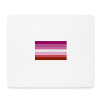 Lesbische Flagge - Mousepad (Querformat) - Weiß - Vorne