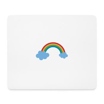arc-en-ciel - Tapis de souris (format paysage) - blanc - Devant
