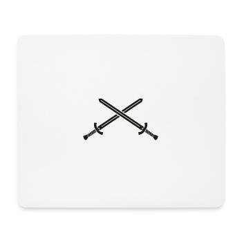 Schwerter - Mousepad (Querformat) - Weiß - Vorne