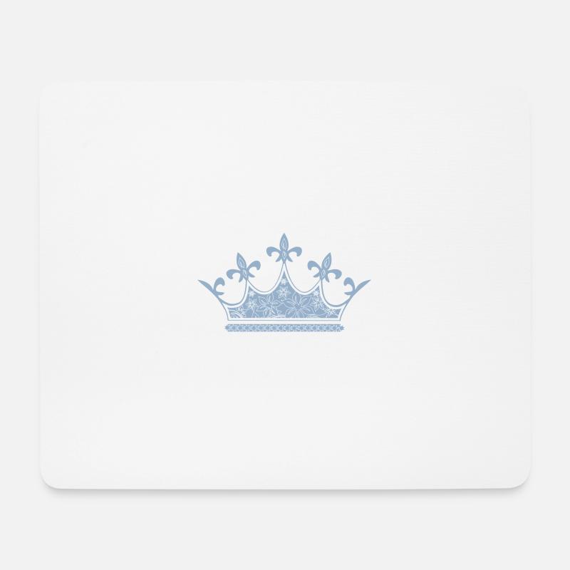 Krönchen, Prinzesschen - Mousepad (Querformat) - Weiß