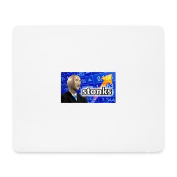 Stonks | Gift Meme Funny Friends Gift Idea - Mouse Pad (horizontal) - white - Front