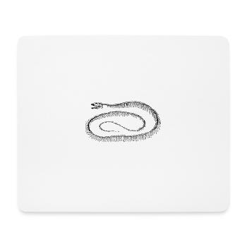 squelette reptile - Tapis de souris (format paysage) - blanc - Devant