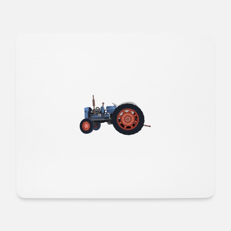 Traktor - Mousepad (Querformat) - Weiß