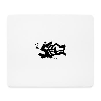 contre la droite - Tapis de souris (format paysage) - blanc - Devant