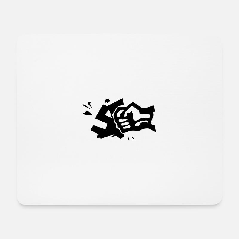 gegen rechts - Mousepad (Querformat) - Weiß