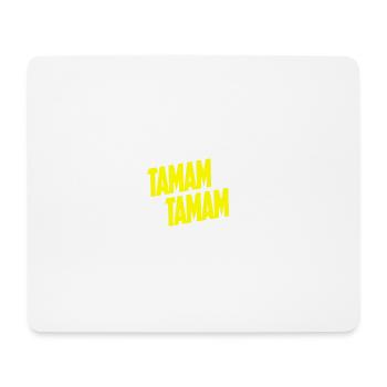 Tamam Tamam jaune - Tapis de souris (format paysage) - blanc - Devant