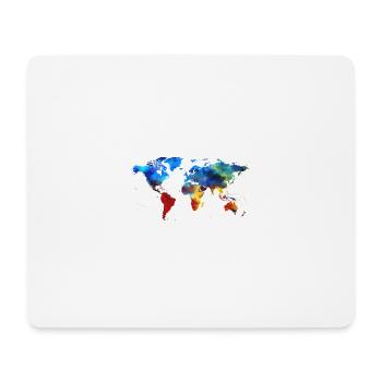 T-shirt Colorfull World - Tapis de souris (format paysage) - blanc - Devant