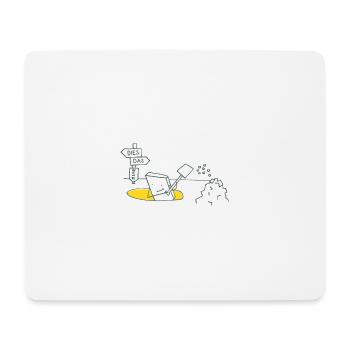 Chasse au trésor - Tapis de souris (format paysage) - blanc - Devant