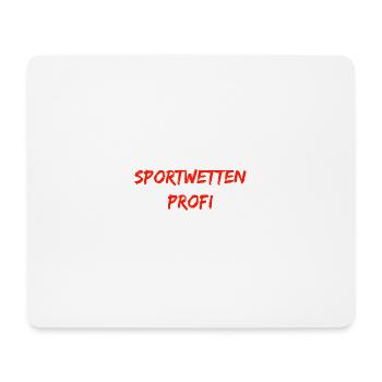 Sportwettenprofi - Mousepad (Querformat) - Weiß - Vorne
