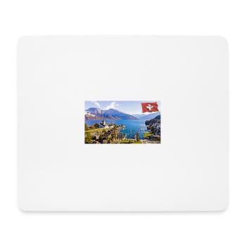 Spiez, Schweiz. - Mousepad (Querformat) - Weiß - Vorne