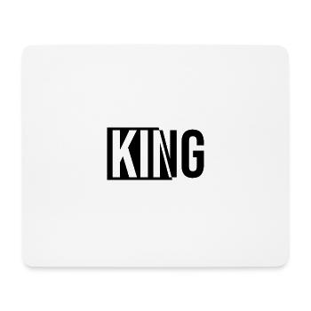 King King Queen Pärchenoutfit - Mousepad (Querformat) - Weiß - Vorne