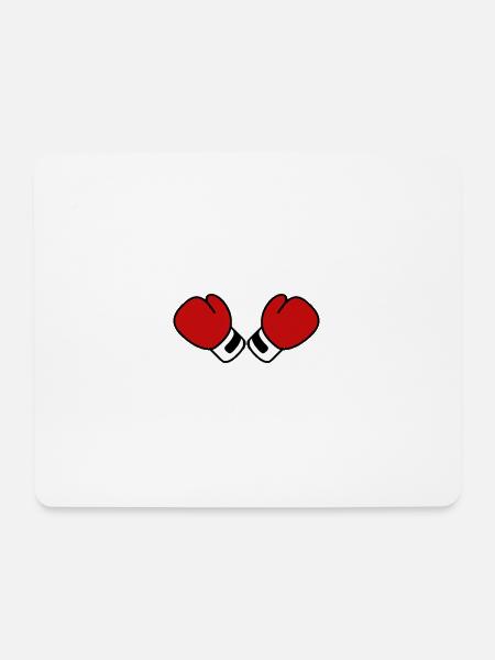 boxing gloves - Mouse Pad (horizontal) - white
