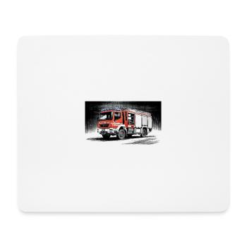 Fire Truck - Mouse Pad (horizontal) - white - Front