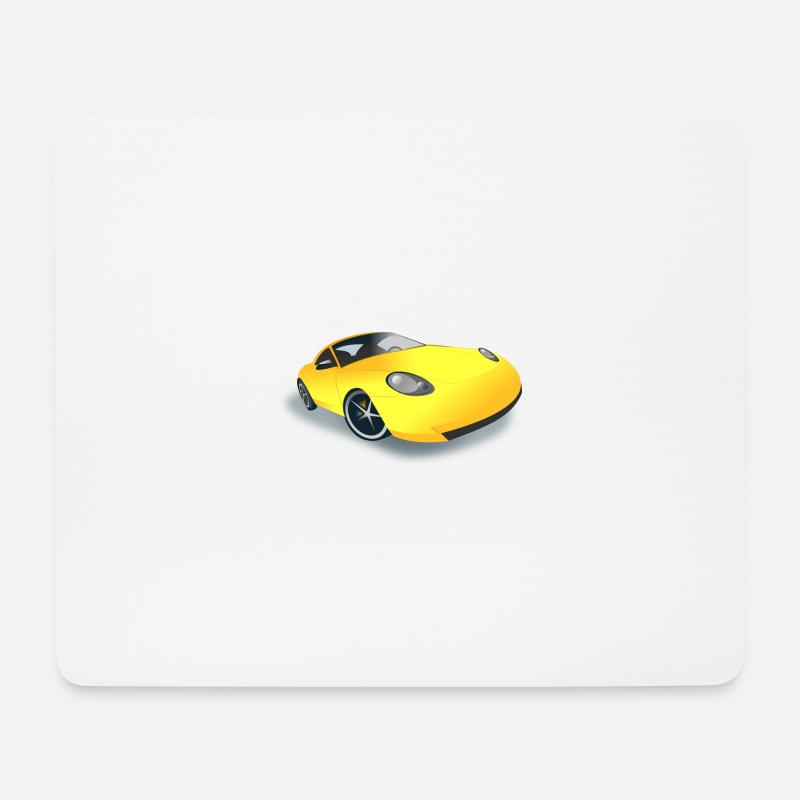 Auto - Mousepad (Querformat) - Weiß
