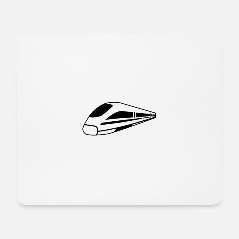 Zug - Mousepad (Querformat) - Weiß