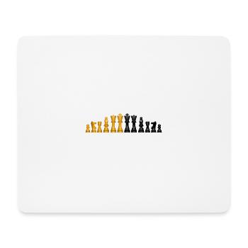 Schach - Mousepad (Querformat) - Weiß - Vorne