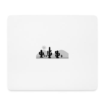 Kaktus Wüste - Mousepad (Querformat) - Weiß - Vorne