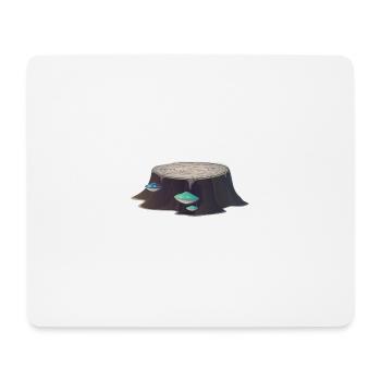 Baumstumpf - Mousepad (Querformat) - Weiß - Vorne