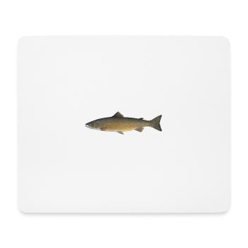 saumon - Tapis de souris (format paysage) - blanc - Devant