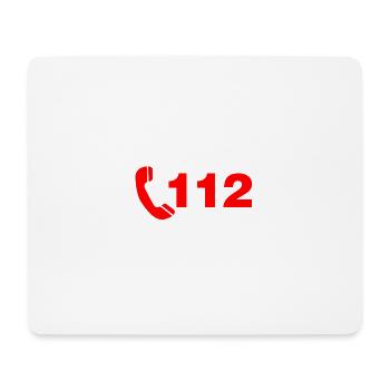 Feuer 112 - Mousepad (Querformat) - Weiß - Vorne