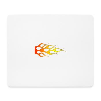 Flames - Mouse Pad (horizontal) - white - Front