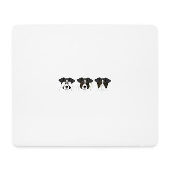 Dogs - Tapis de souris (format paysage) - blanc - Devant