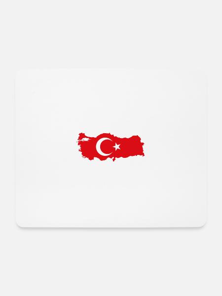 Türkei Umriss - Mousepad (Querformat) - Weiß