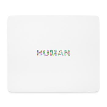 Human/Race - Mouse Pad (horizontal) - white - Front