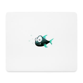 Fish - Mouse Pad (horizontal) - white - Front
