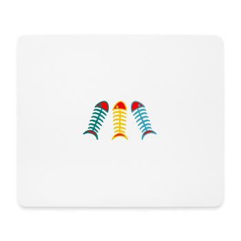 FISH. APRIL FOOL. HOLIDAY. SUMMER. HUMOR - Mouse Pad (horizontal) - white - Front