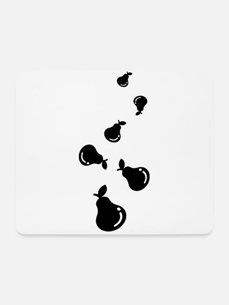 Birne Obst - Mousepad (Querformat) - Weiß