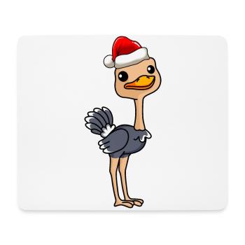 Strauß Comic Weihnachten - Mousepad (Querformat) - Weiß - Vorne