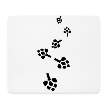 Icône du houblon de bière - Tapis de souris (format paysage) - blanc - Devant