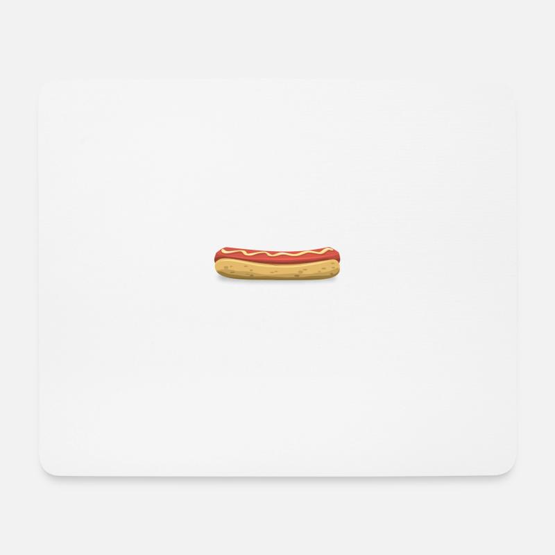 Hot-dog - Tapis de souris (format paysage) - blanc