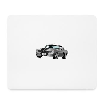 Voiture de sport - Tapis de souris (format paysage) - blanc - Devant