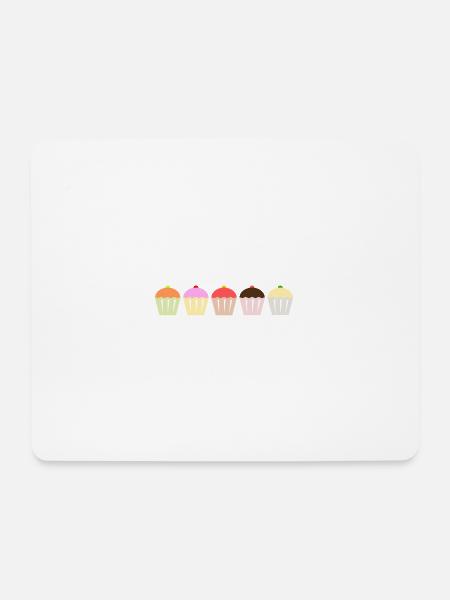 Cupcakes - Mousepad (Querformat) - Weiß