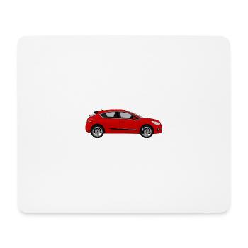 Red car - Mouse Pad (horizontal) - white - Front