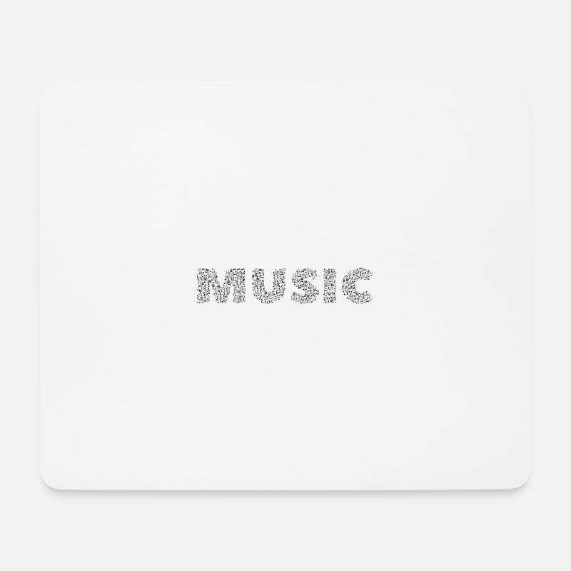 MUSIC aus Noten – Für echte Musikfans - Mousepad (Querformat) - Weiß