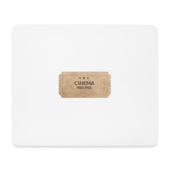 Cinema Ticket Cinema Movie Free Pass - Mouse Pad (horizontal) - white - Front