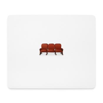 Kino Sitze Cinema Theater Movie - Mousepad (Querformat) - Weiß - Vorne