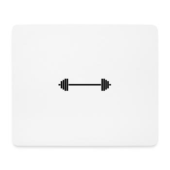 Barbell baby - Mouse Pad (horizontal) - white - Front