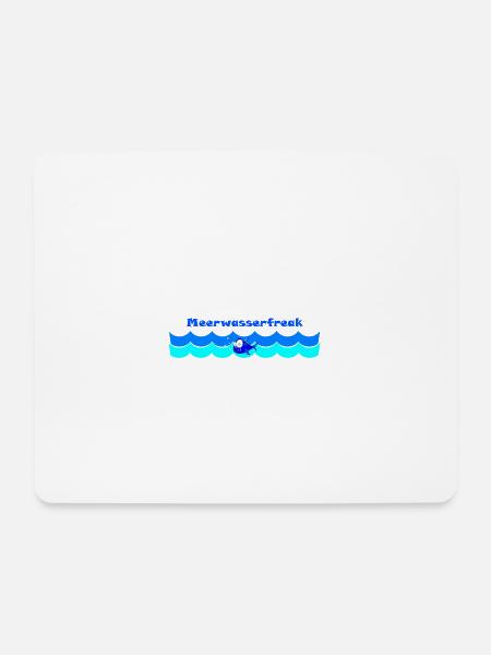 Aquarianer Aquarium Fisch Geschenk Meerwasser Toll - Mousepad (Querformat) - Weiß