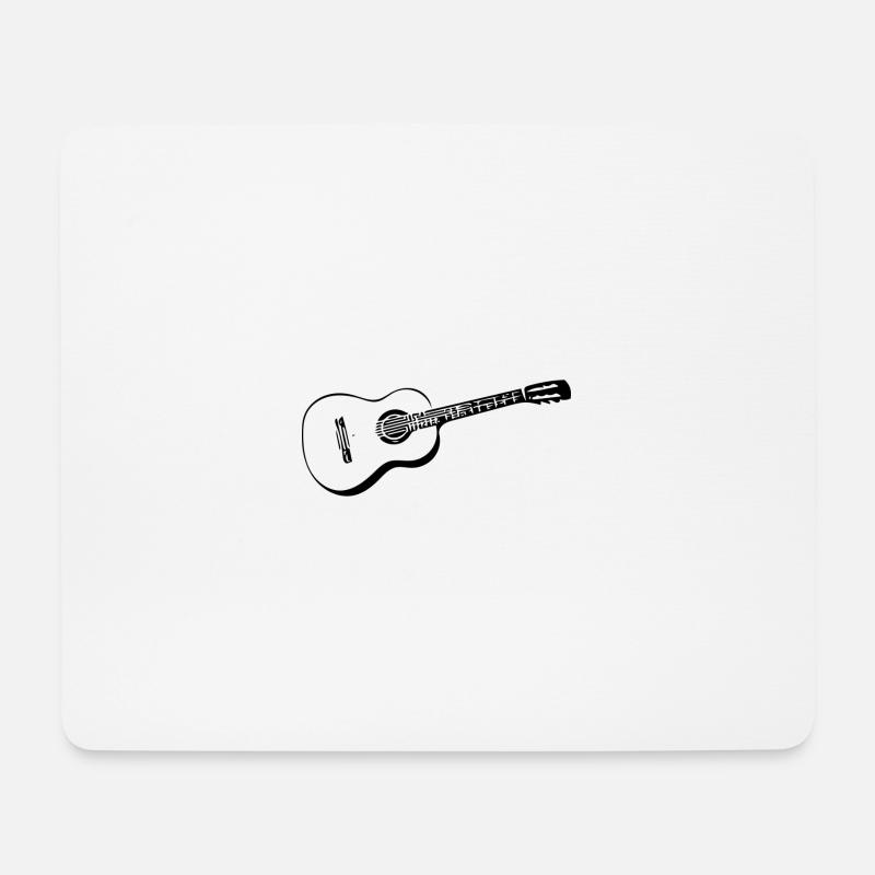 guitar - Mouse Pad (horizontal) - white