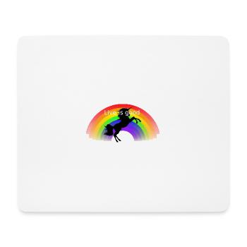 Rainbow - Mousepad (Querformat) - Weiß - Vorne