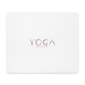 yoga lifestyle for yoga friends - Mouse Pad (horizontal) - white - Front