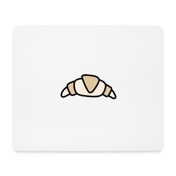 croissant liebe essen lecker Frankreich - Mousepad (Querformat) - Weiß - Vorne