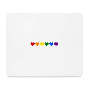lgCœur Arc-en-Ciel: Mode & Passion des Couleurs 🌈 - Tapis de souris (format paysage) - blanc - Devant