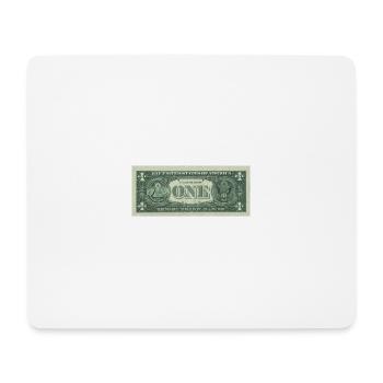 One Dollar Bill. Ein Dollar Schein - Mousepad (Querformat) - Weiß - Vorne